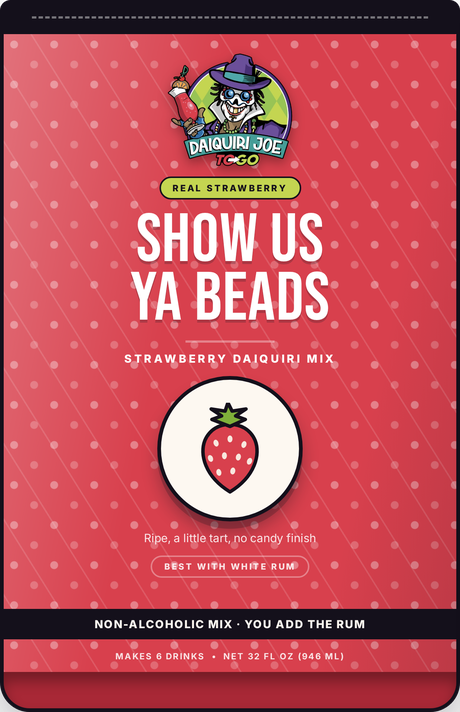Strawberry daiquiri mix pouch